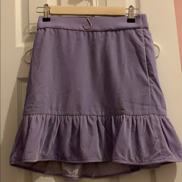 NWT J Crew Velvet Peplum Skirt lavender - Picture 5 of 5